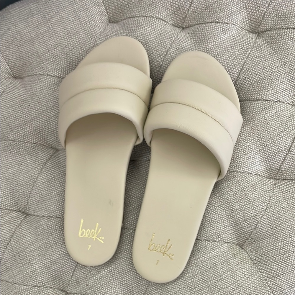 Beek Cream Sandals Minimalist Comfort